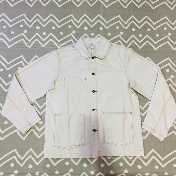 Vintage retro Nike denim jean jacket coat parka - Picture 7 of 12